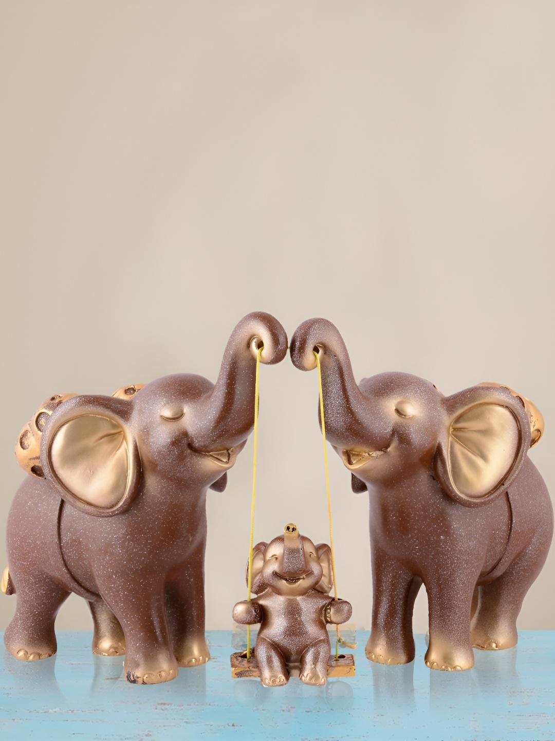 

Zart Brown Elephant Idol Showpiece