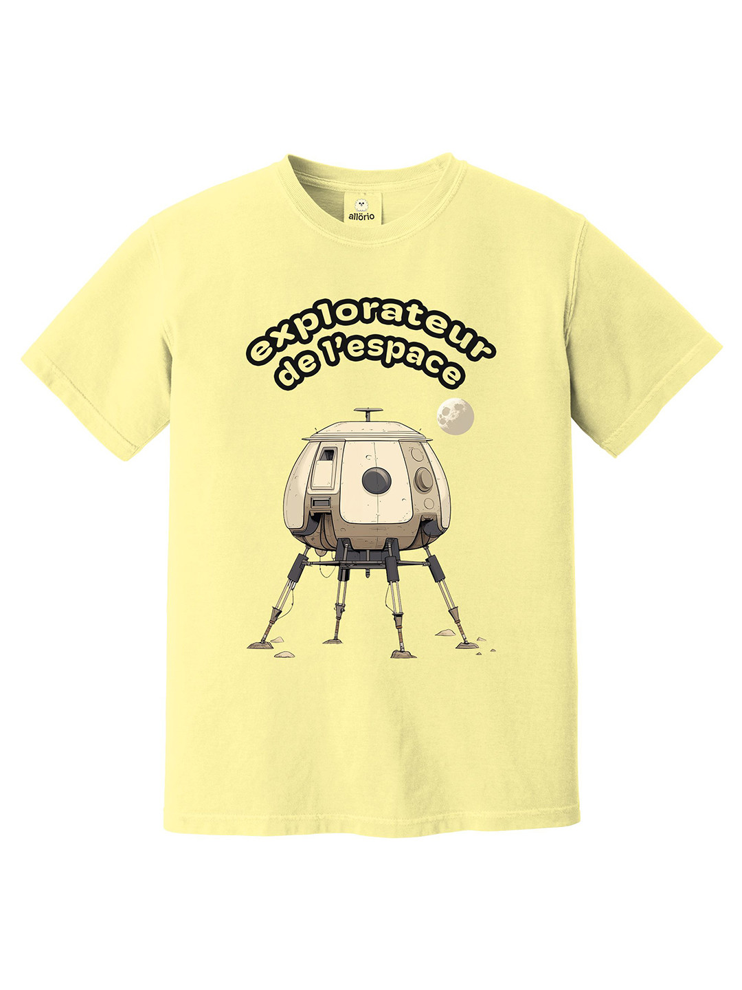 

allorio kids Boys Printed Pure Cotton Applique T-shirt, Yellow