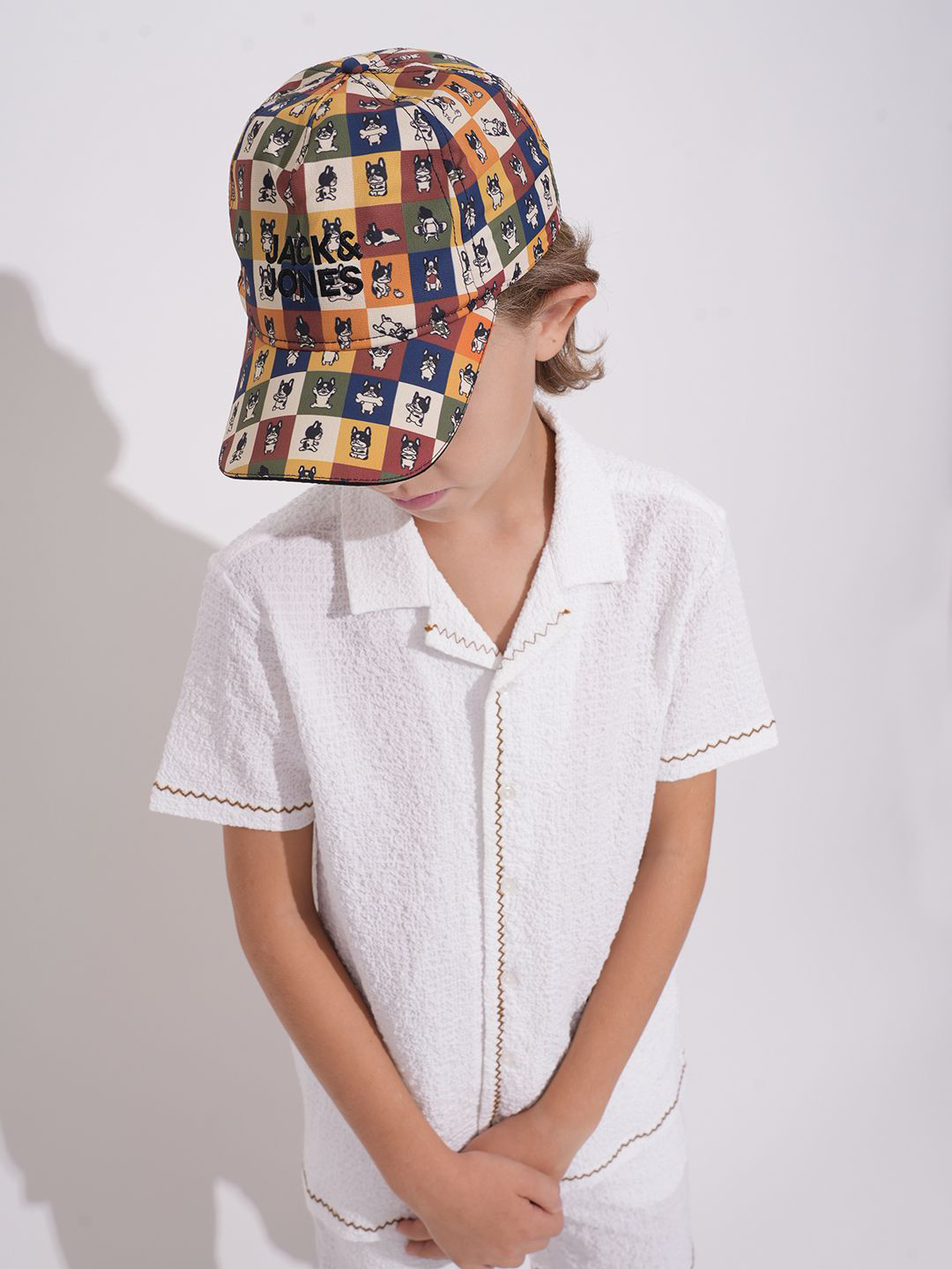 

Jack & Jones Junior Boys Printed Baseball Cap, Yellow