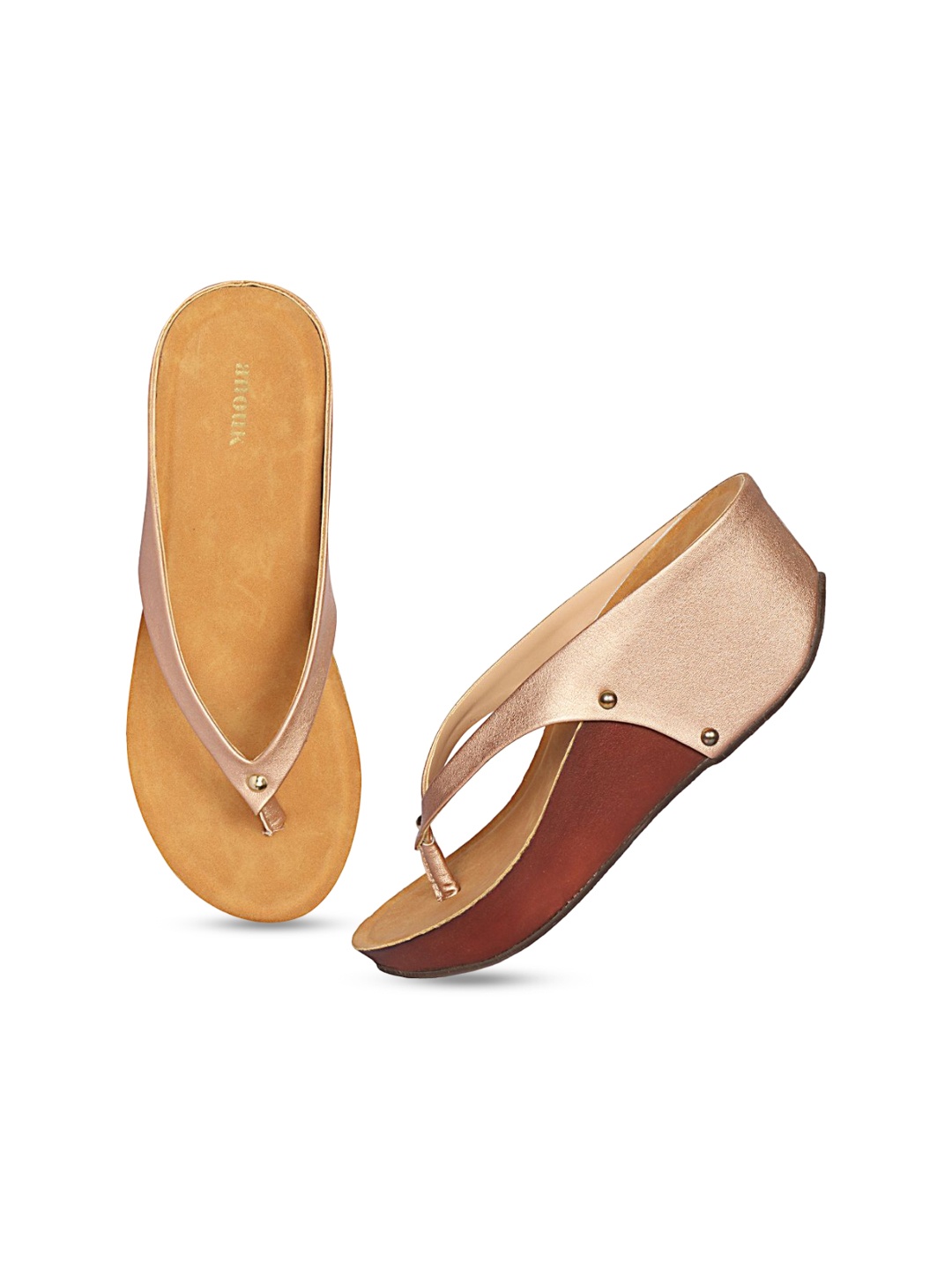 

Anouk Women Open Toe Flats, Gold