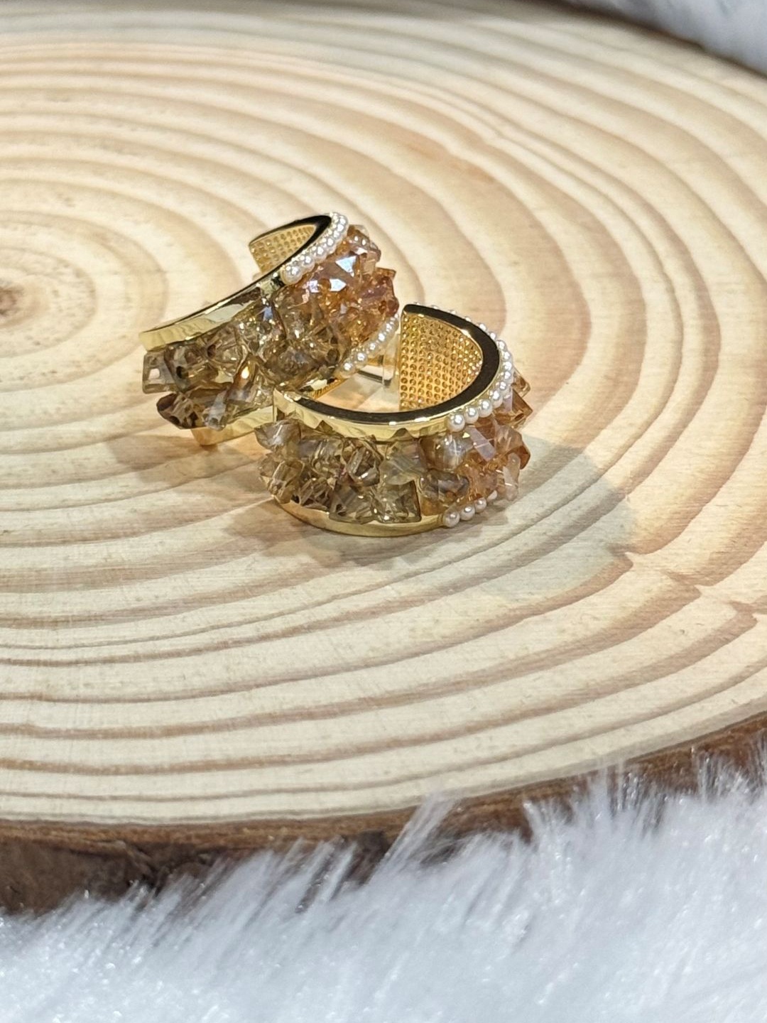 

The Jewellery Tale Contemporary Studs Earrings, Gold