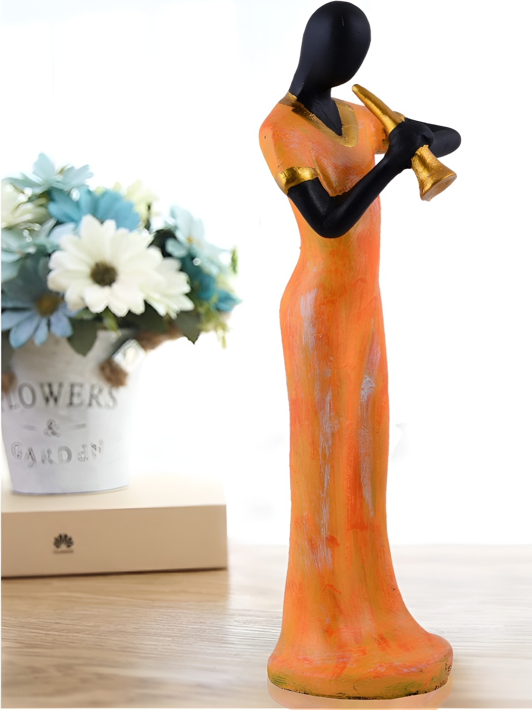 

Zart Black Abstract Shaped Decorative Figurine Showpiece