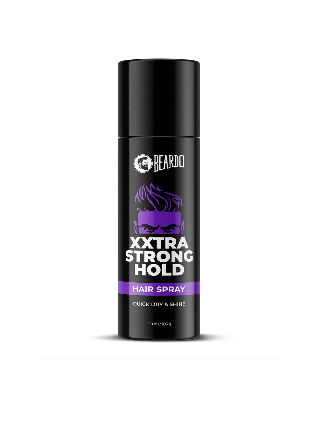 

BEARDO Insane Hold Xxstrastrong Lightweight & Non-Sticky Hair Spray - 150ml/109g, Black