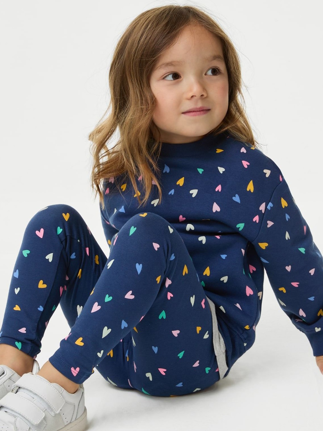 

Marks & Spencer Girls Long Sleeves Sweatshirt, Navy blue