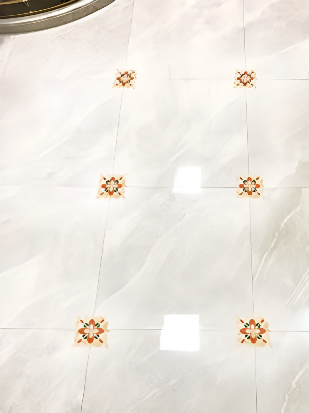 

Asian royal Orange Ceramic Vintage Room Kitchen Wall Stickers, White