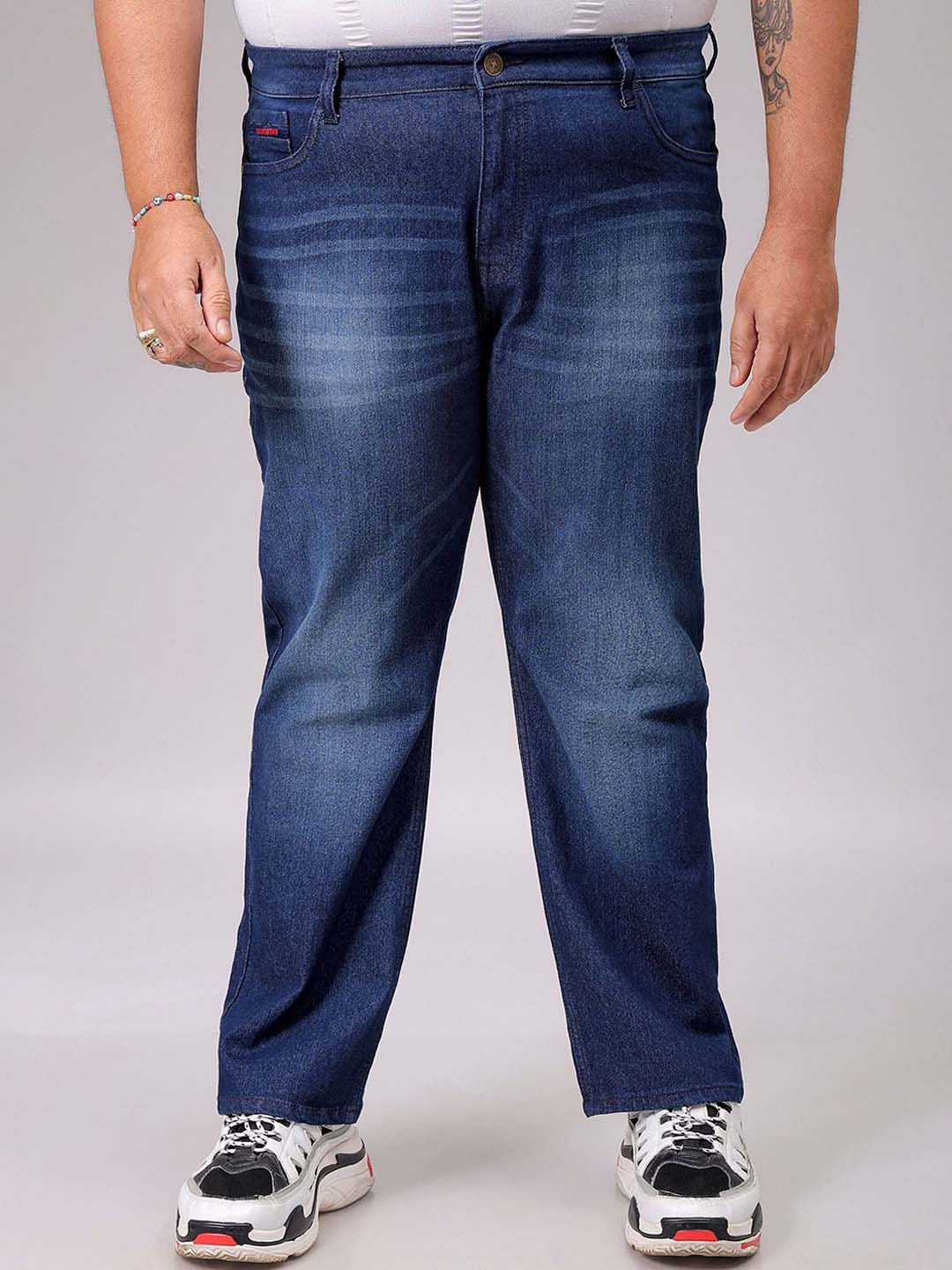 

Hardsoda by The Indian Garage Co Men Straight Fit Heavy Fade Mid-Rise Stretchable Jeans, Blue