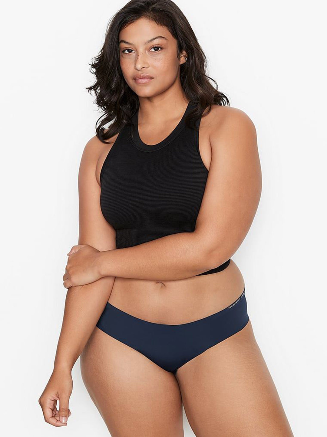 

Victoria's Secret Women Low-Rise Seamless Basic Briefs, Blue