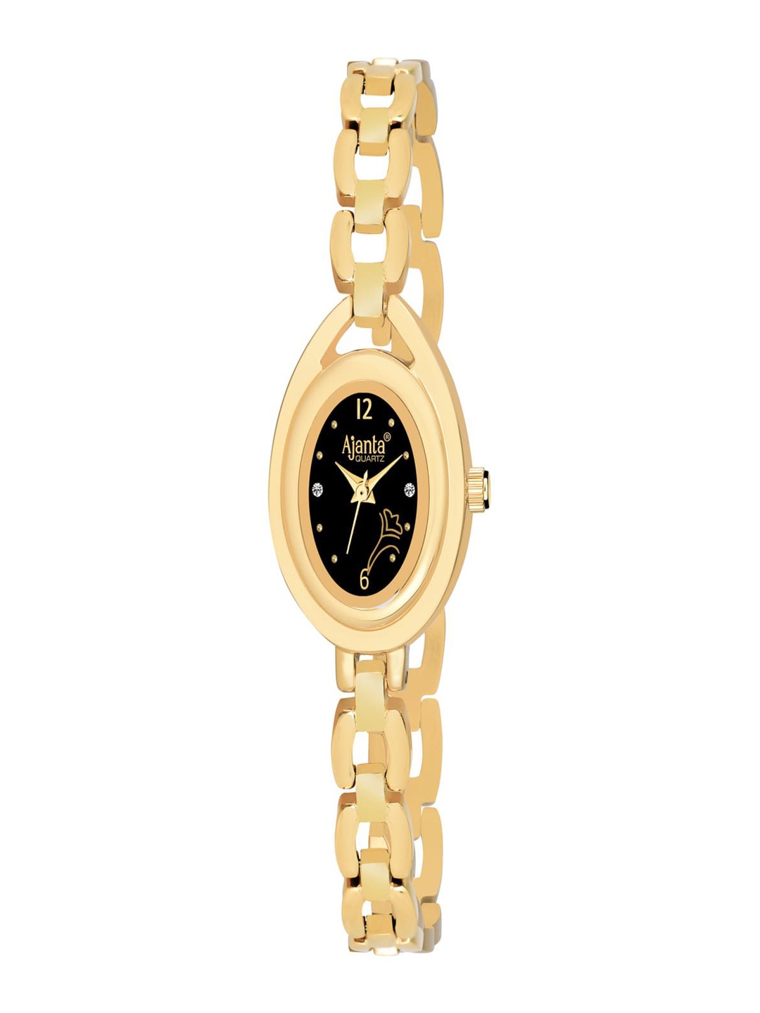 

Ajanta Quartz Women Dial & Stainless Steel Straps Analogue Watch AWC409MRL 1, Gold