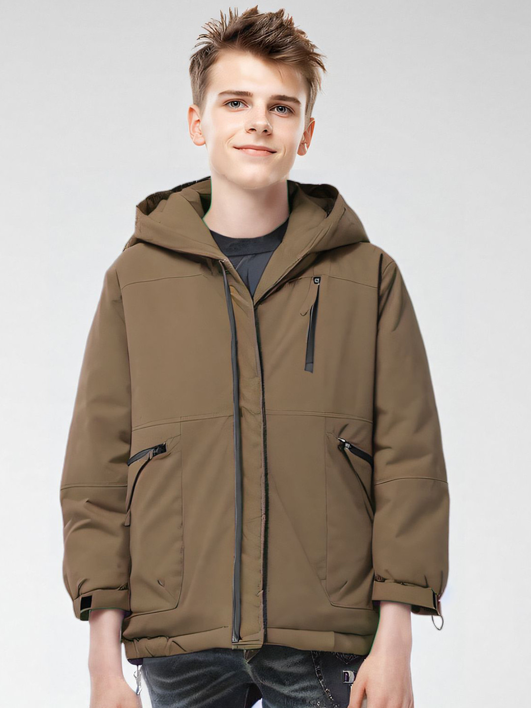 

StyleCast x Revolte Men Tailored Jacket, Coffee brown