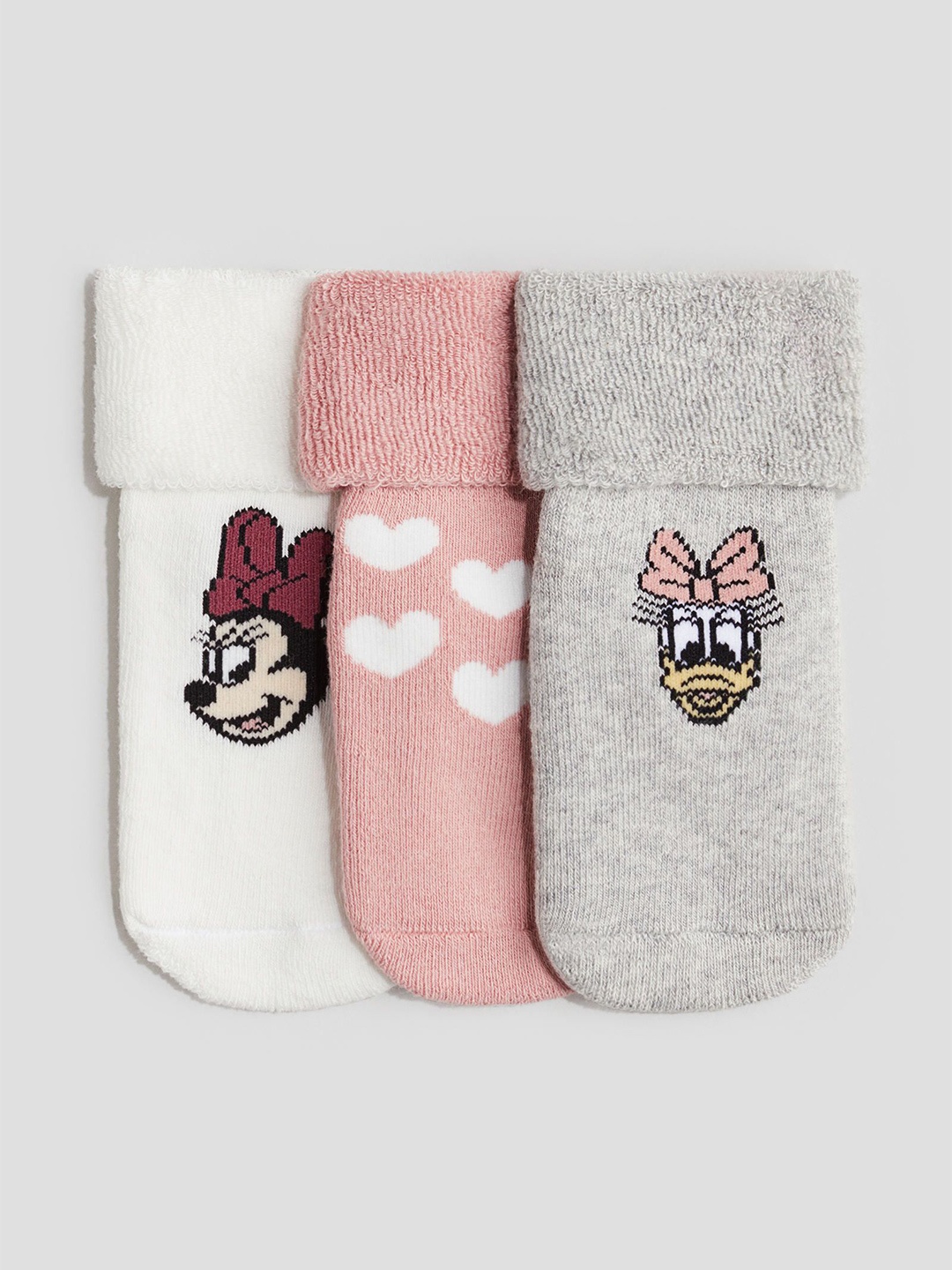 

H&M Boys Pack Of 3 Terry Socks, Pink