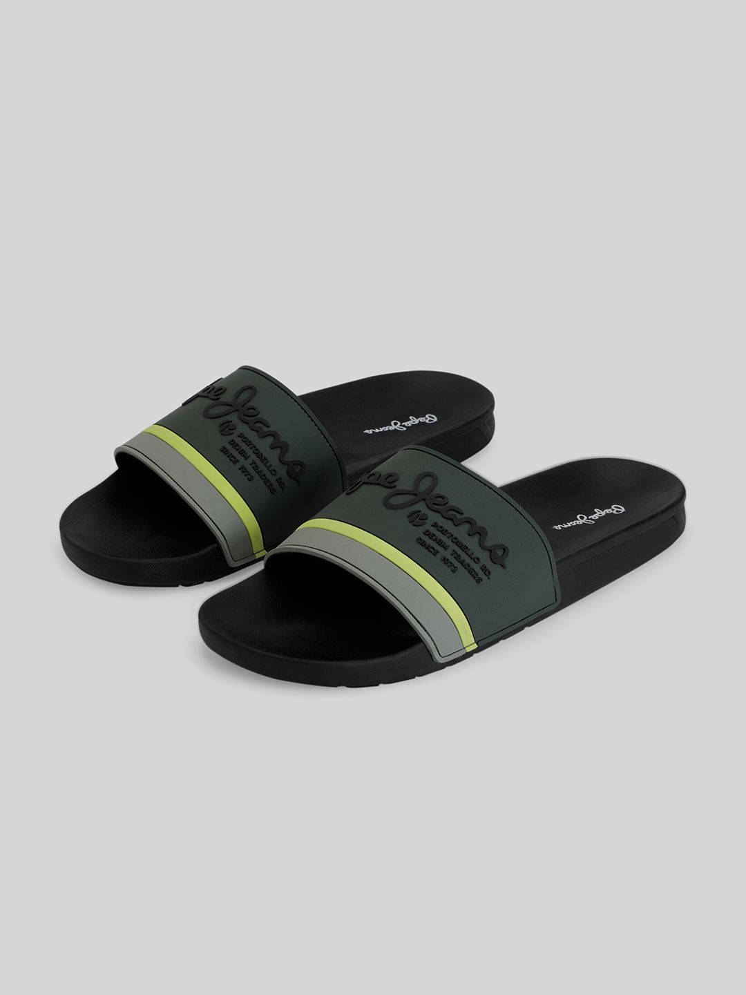 

Pepe Jeans LOGO PRINT BEACH SLIDES, Black