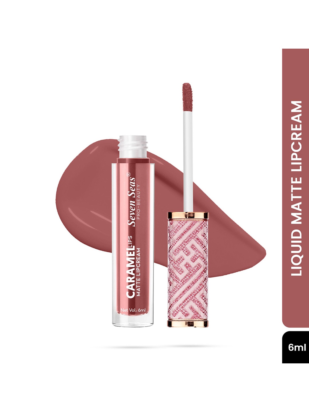 

Seven Seas Caramel Matt Cream Long Lasting Liquid Lipstick- 6 ml - 508 Nude-it
