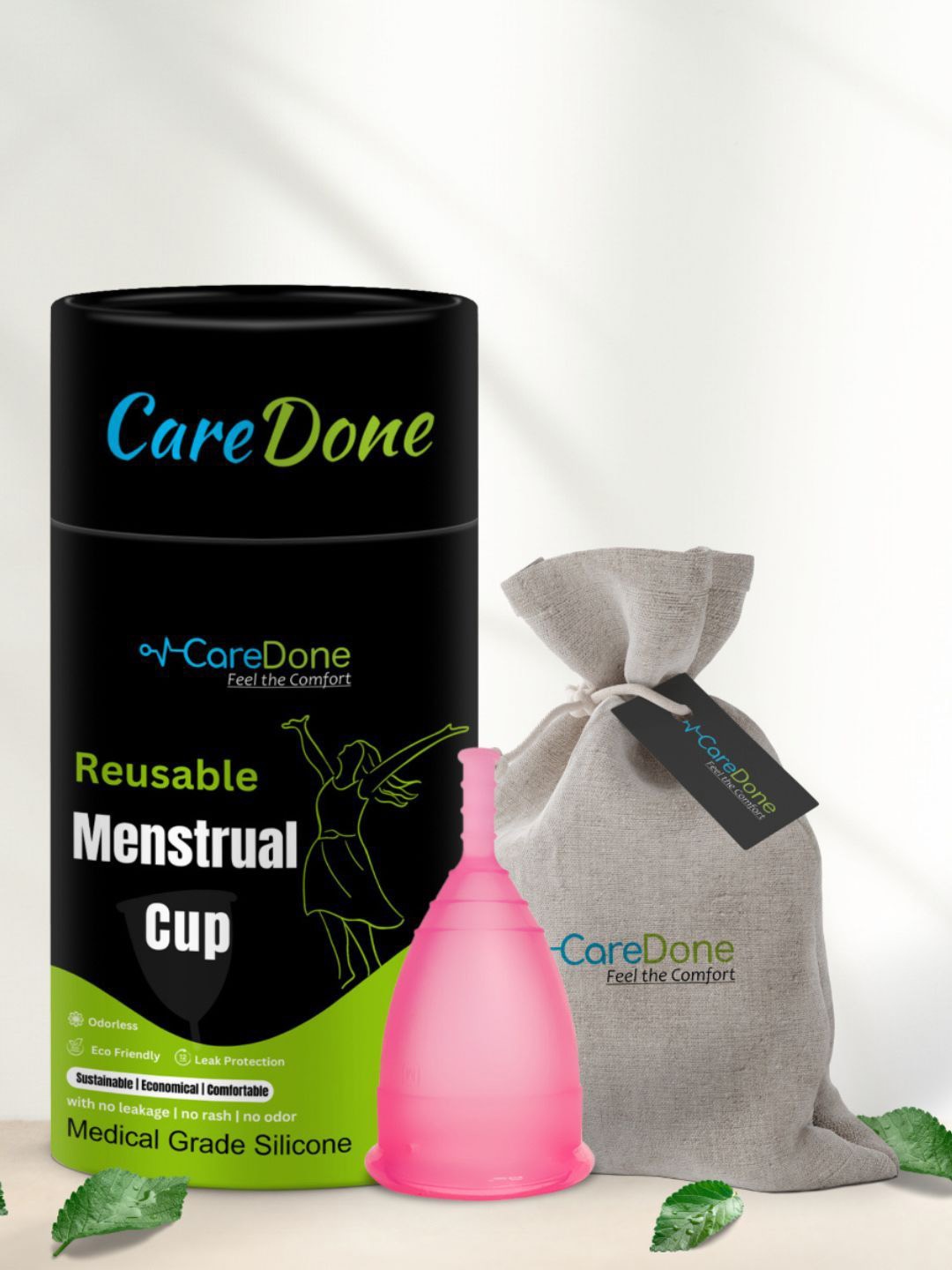 

CareDone Reusable & Leakproof Menstrual Cup - S, Pink