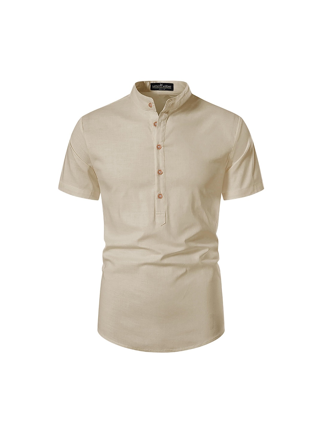 

univibe Men Kurta, Beige