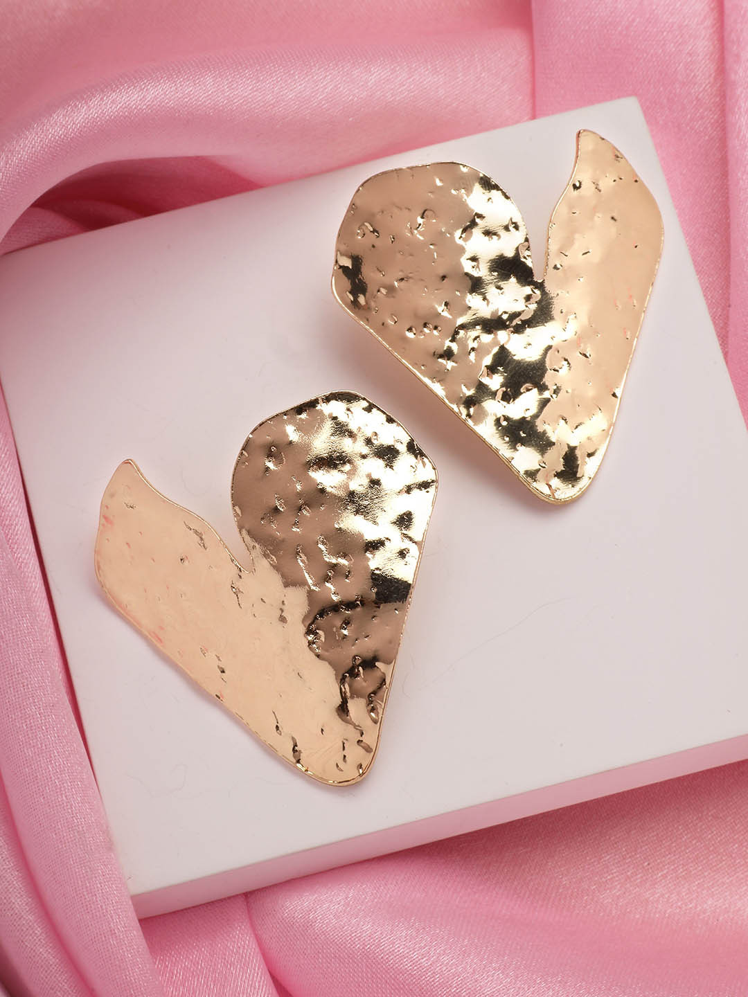 

Bohey by KARATCART Gold-Plated Contemporary Studs