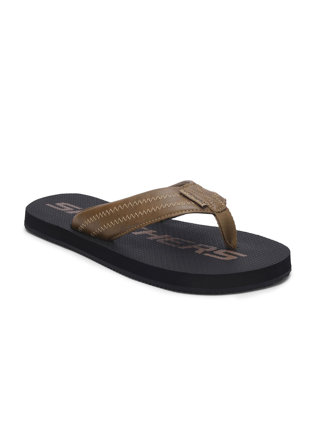 

Skechers Men Casual Thong Flip Flops, Brown