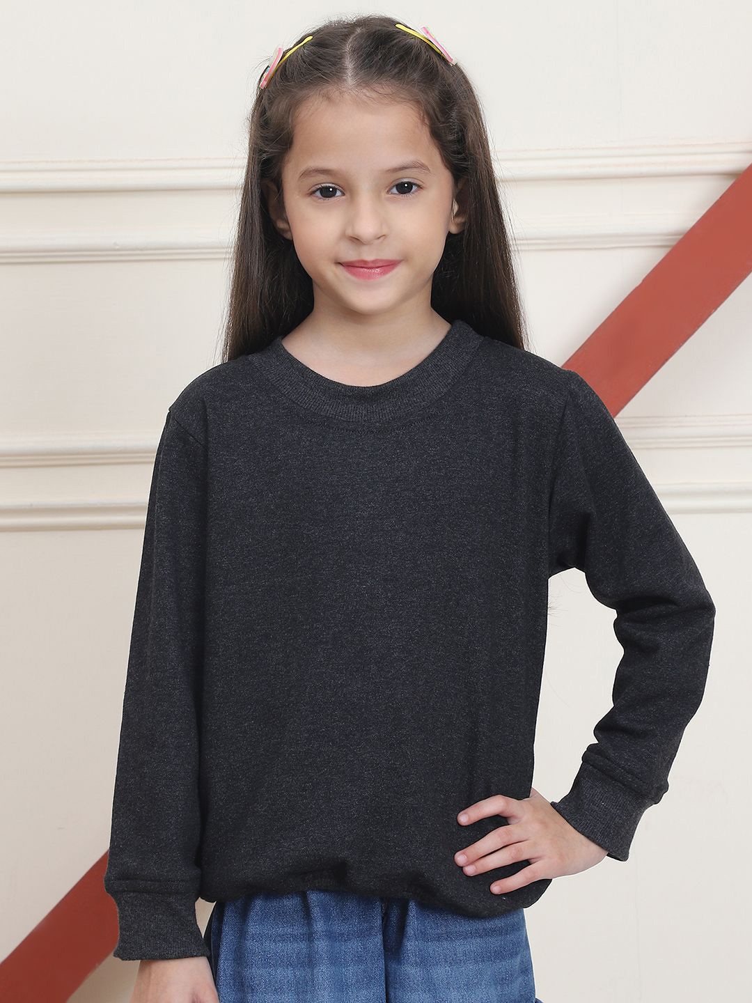 

MINI & MING Girls Sweatshirt, Grey