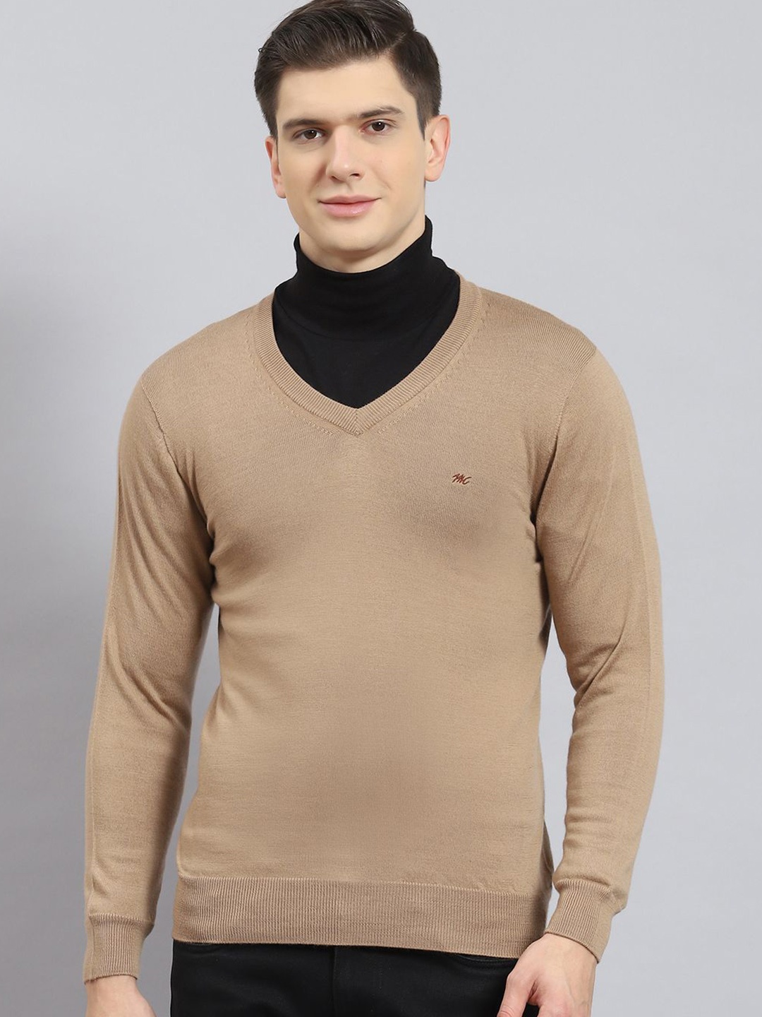 

Monte Carlo Men Woollen Pullover, Khaki