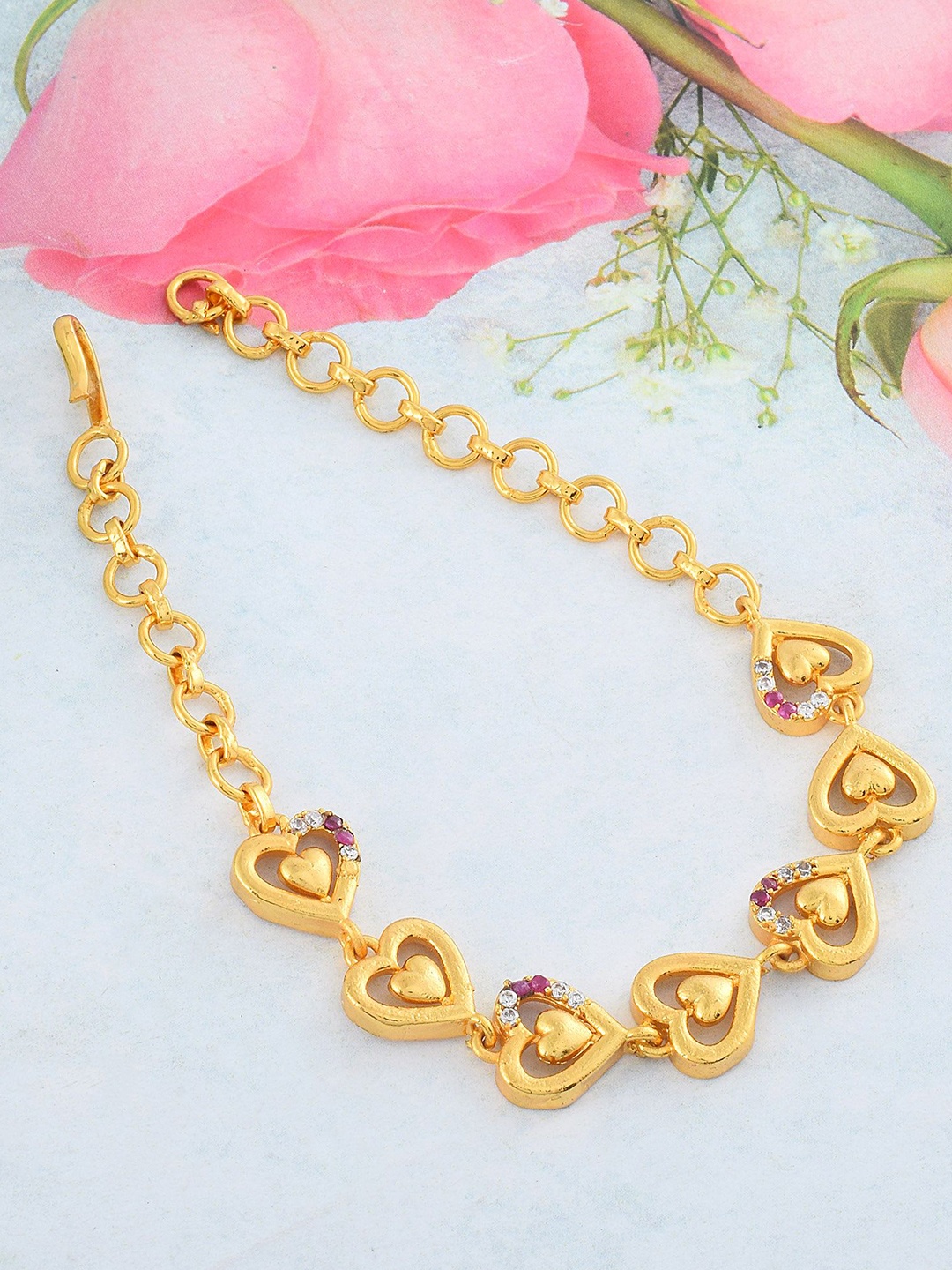 

MEMOIR Gold-Plated Stone Studded Wraparound Bracelet