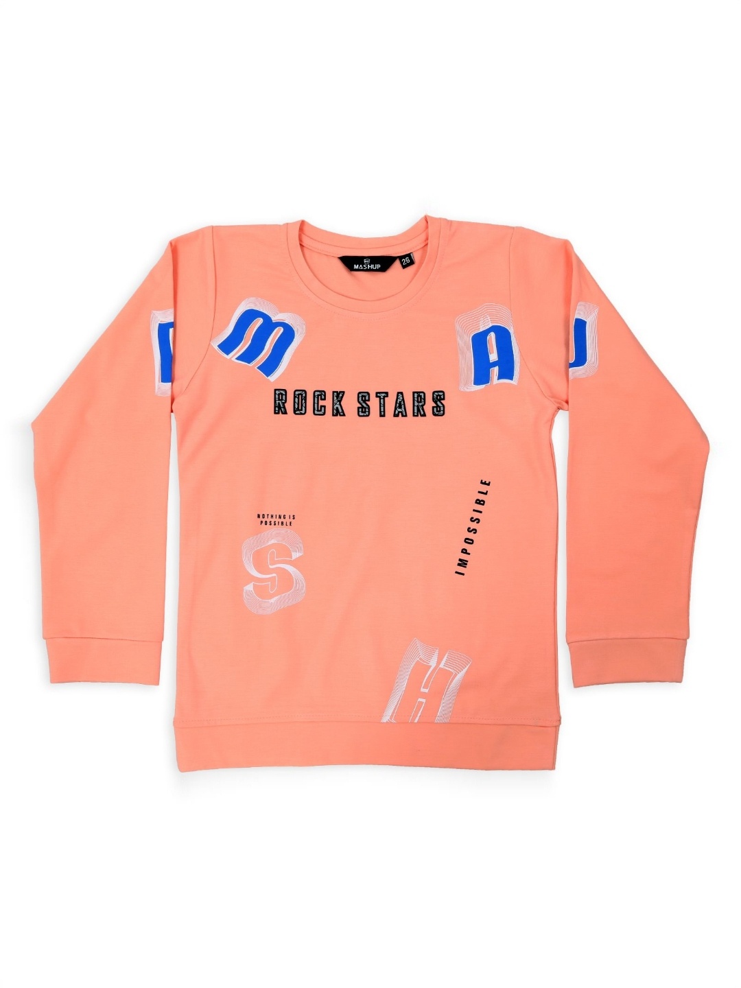 

MashUp Boys Typography Printed Applique T-shirt, Pink