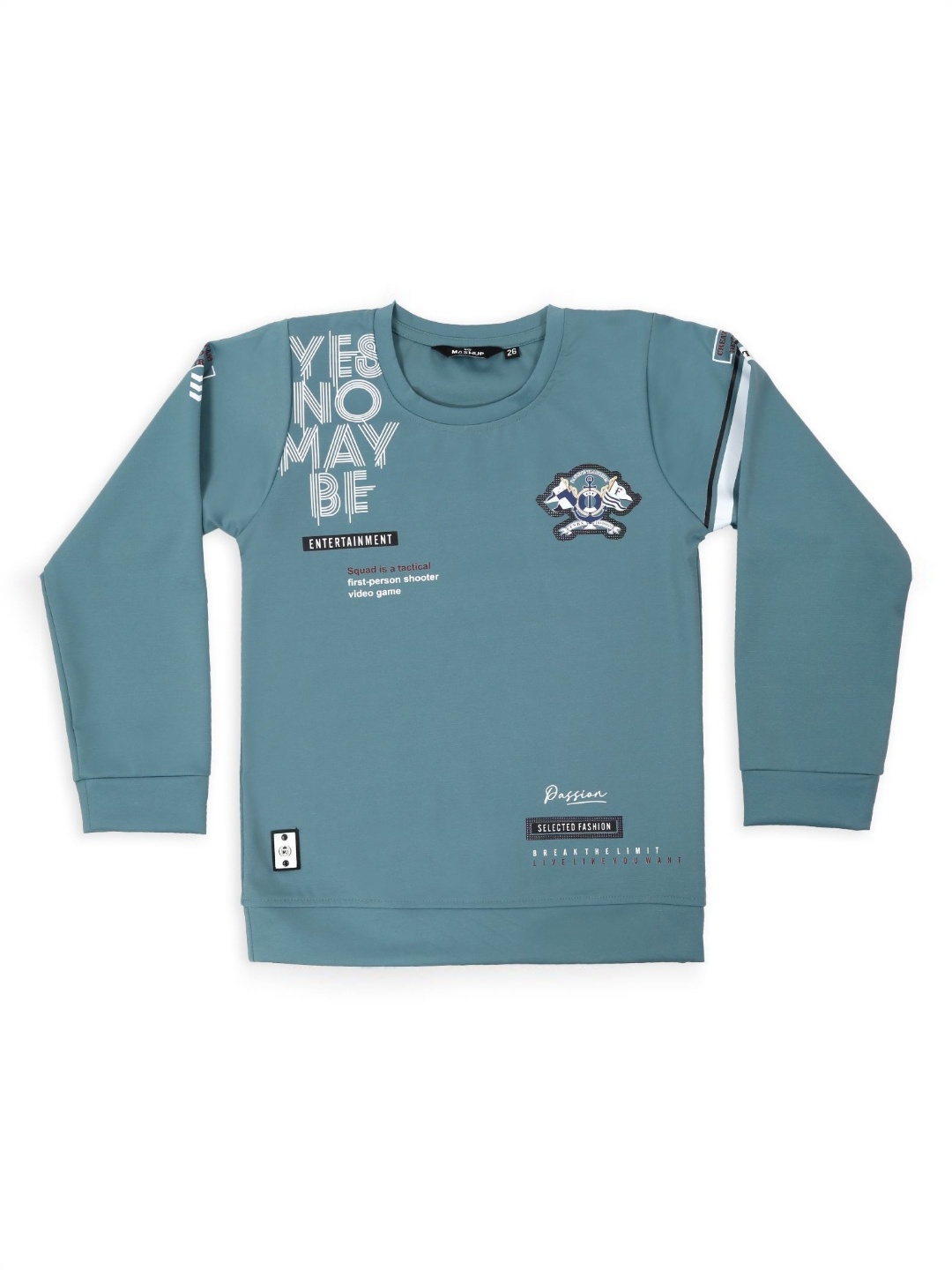 

MashUp Boys Printed T-shirt, Green