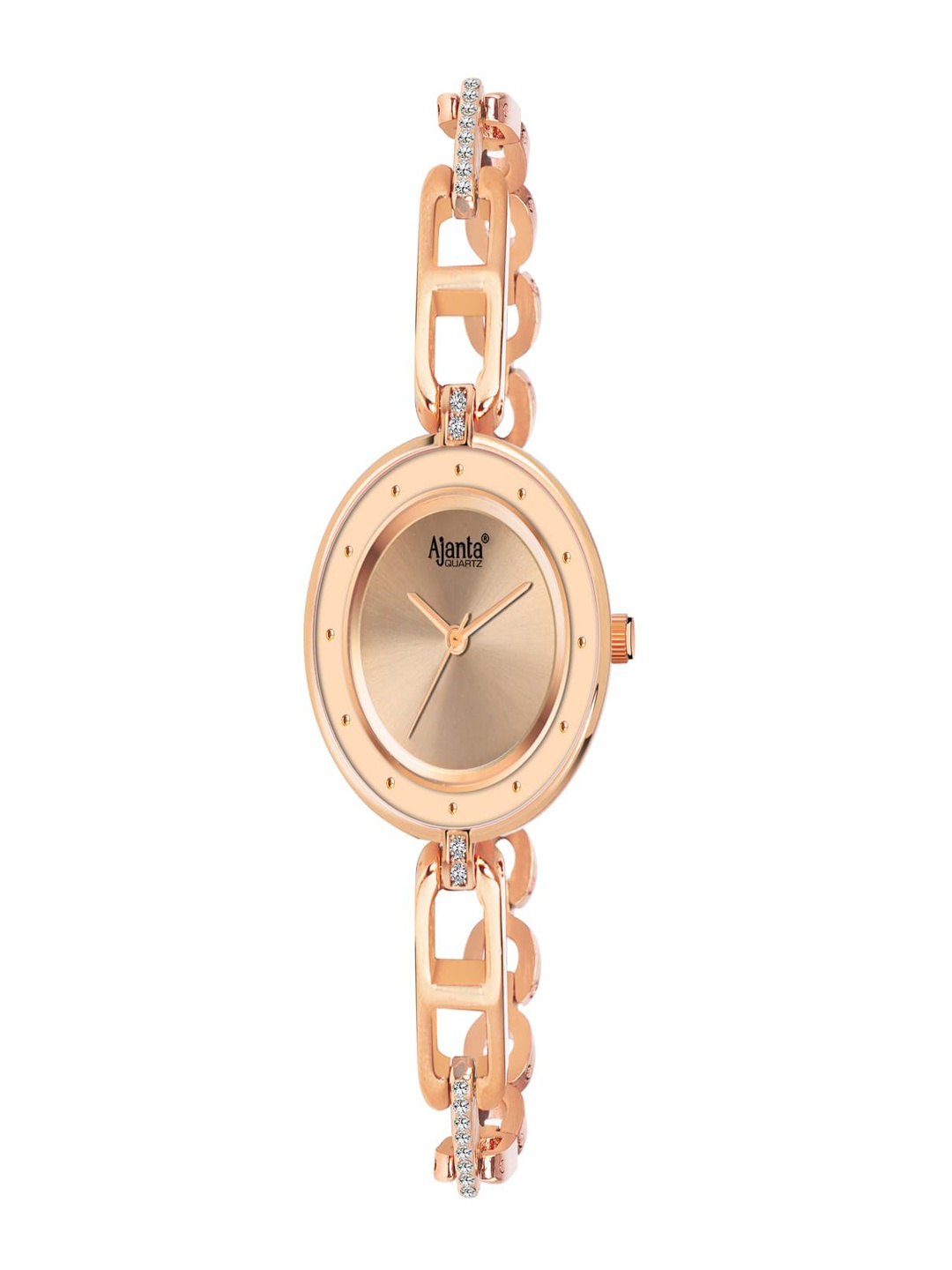 

Ajanta Quartz Women Dial & Stainless Steel Straps Analogue Watch AWC120ESL-3, Rose gold