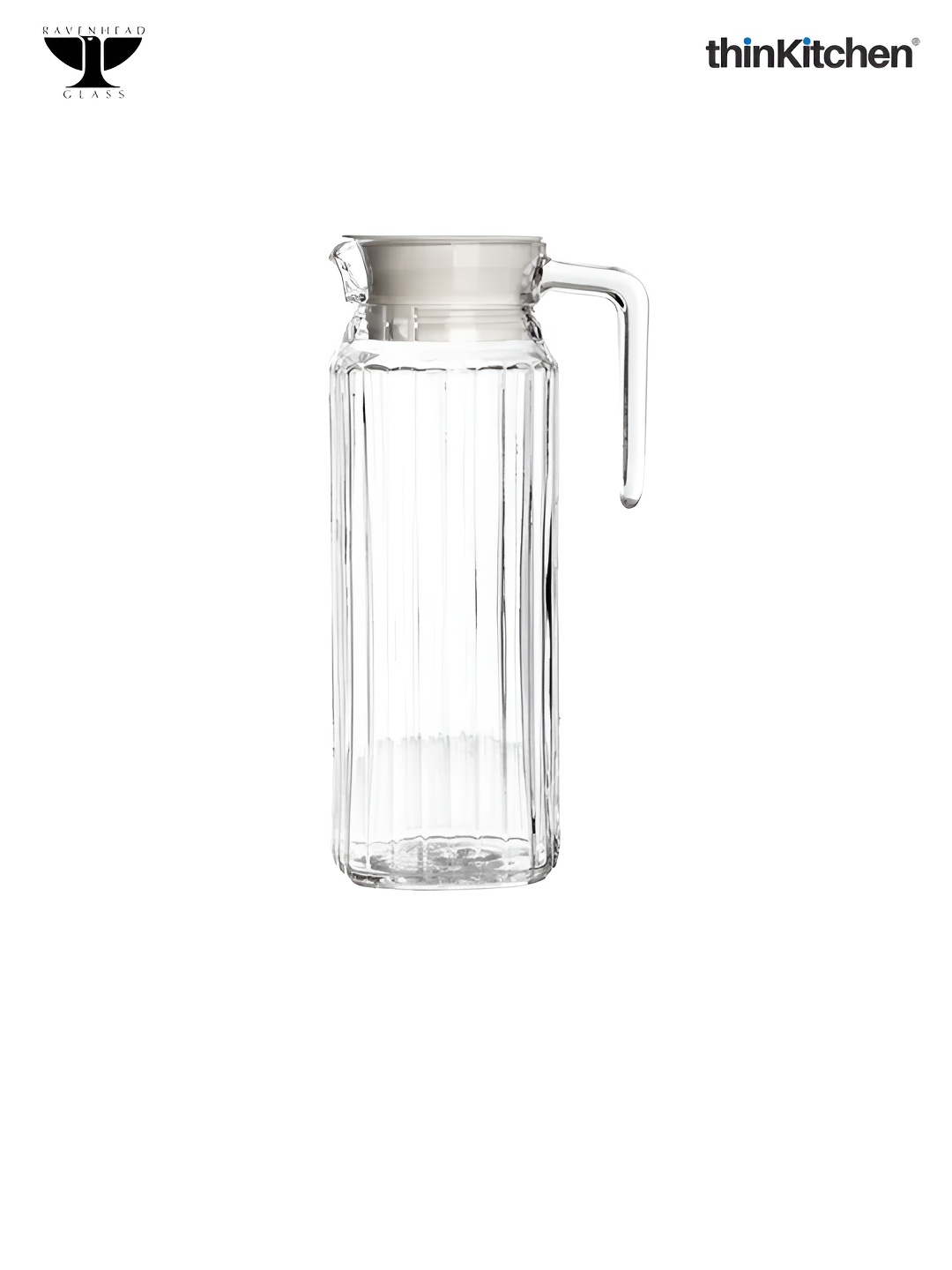 

Ravenhead Glass Water Jug with Lid-1Ltr, Transparent