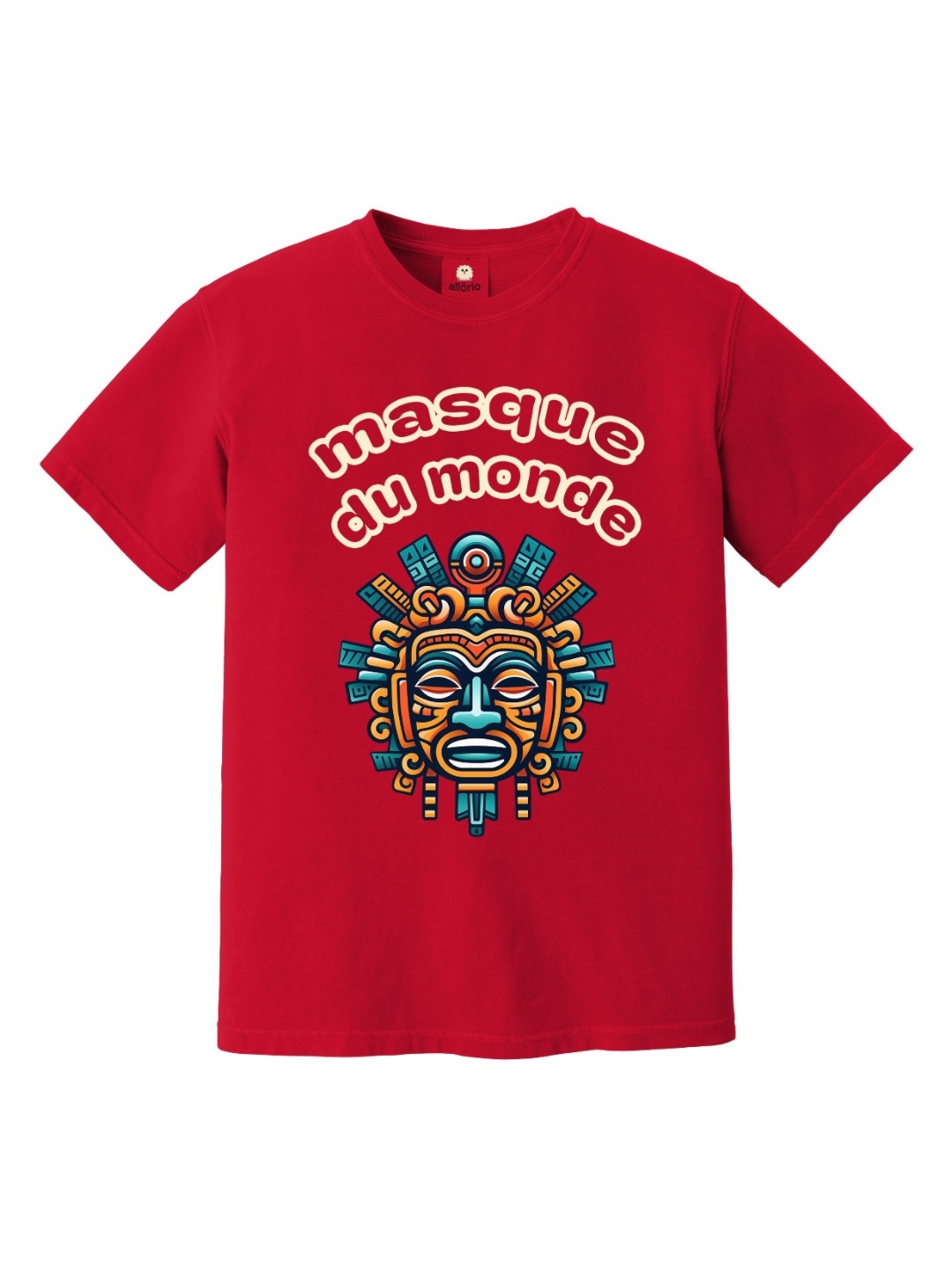 

allorio kids Boys Printed Pure Cotton T-shirt, Red