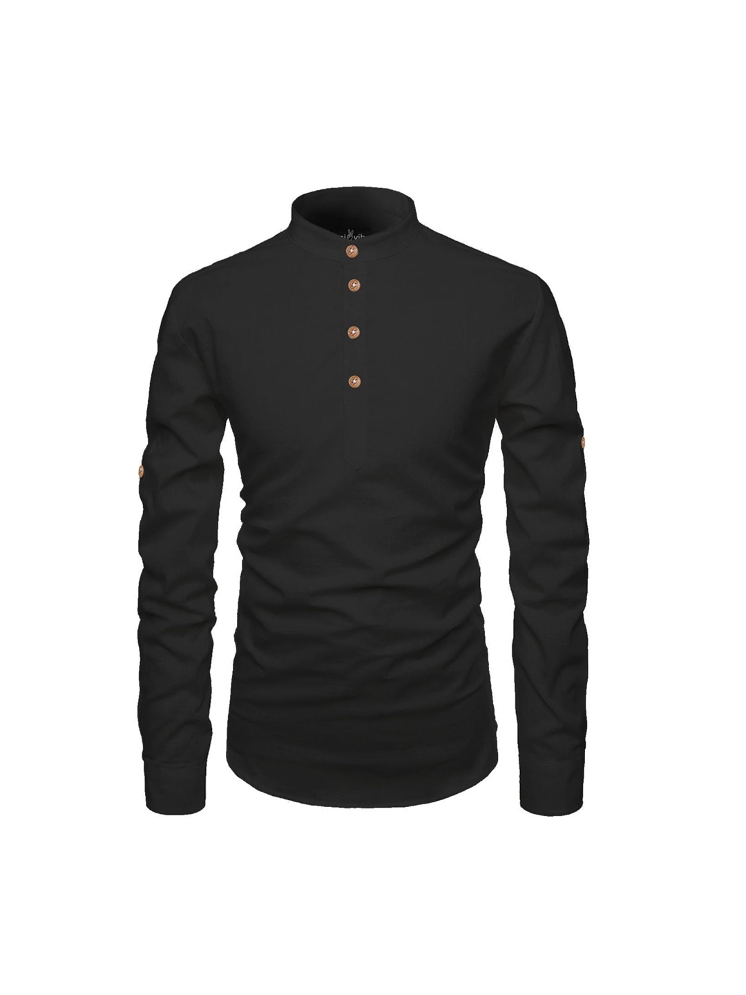

univibe Men Kurta, Black