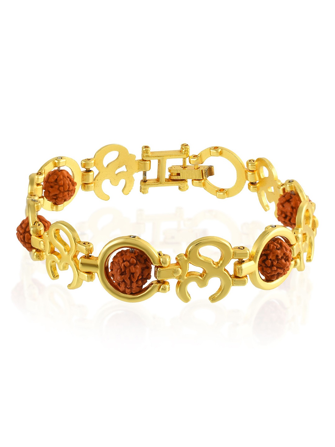 

MEMOIR Unisex Gold-Plated Beaded Link Bracelet