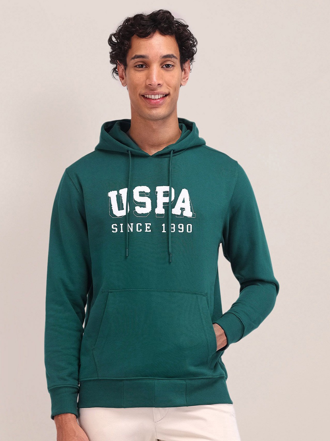 

U.S. Polo Assn. Men Printed Pullover Sweatshirt, Green