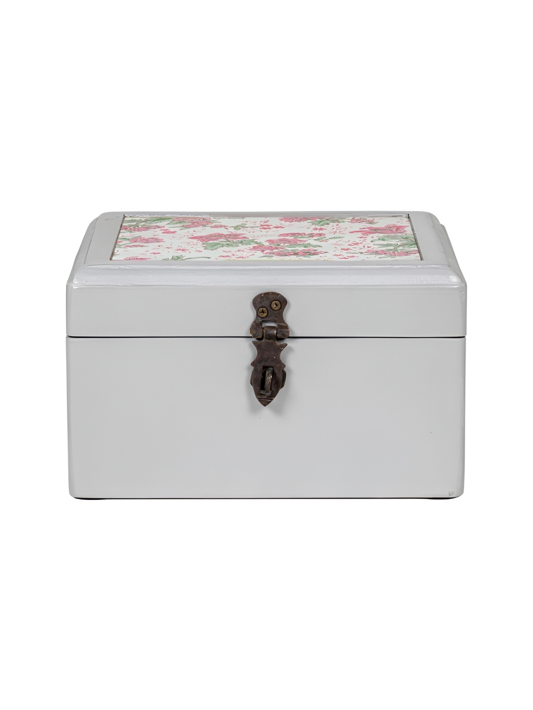

Contrast Living Pink & Green Printed Wooden Jewellery Organiser