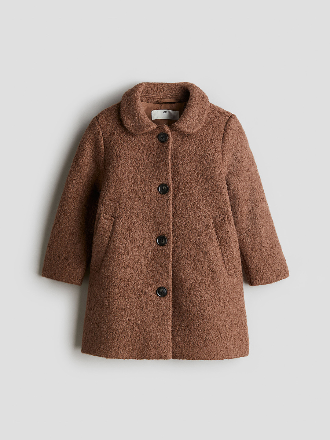 

H&M Girls Fluffy Coat, Brown