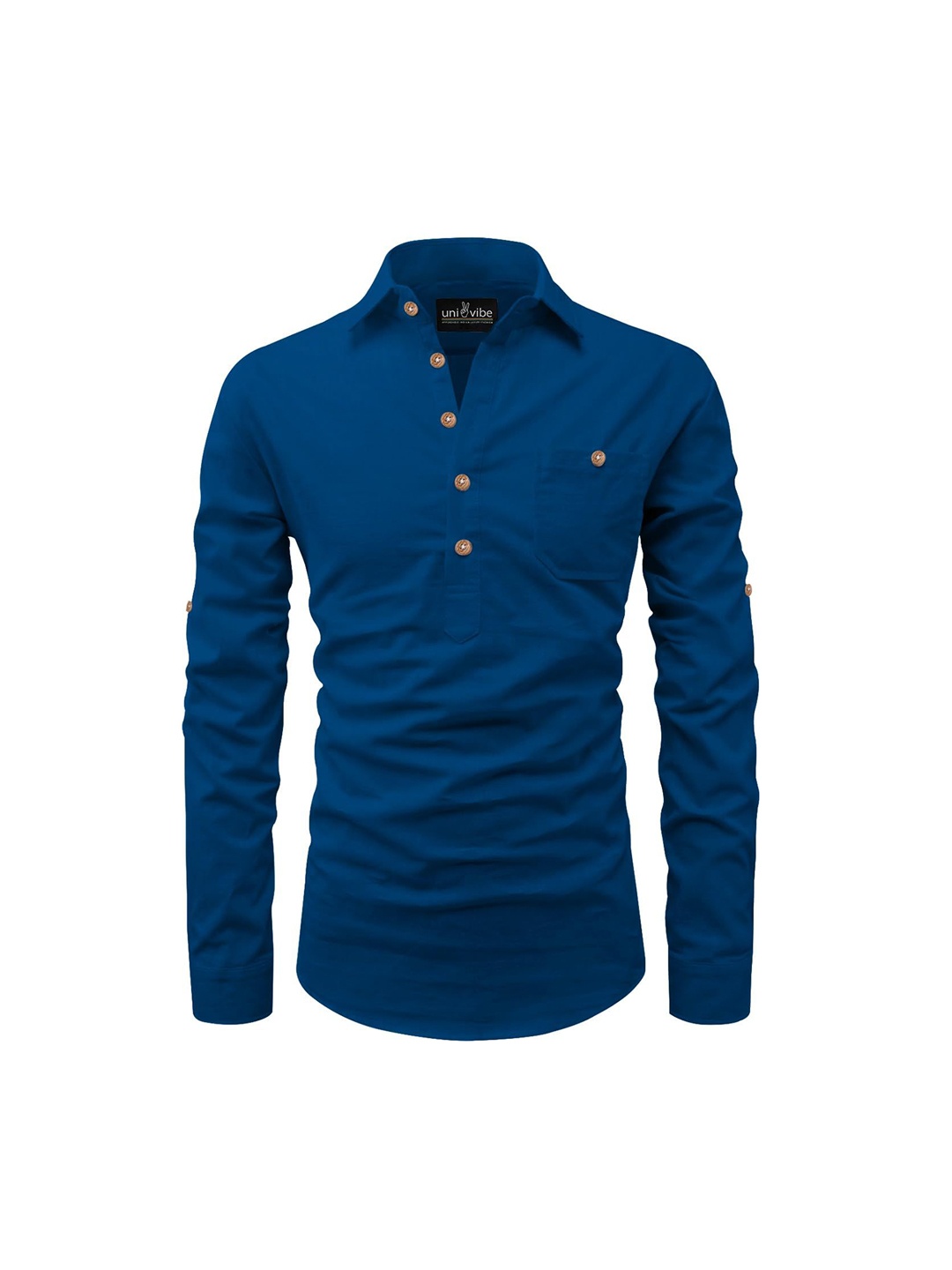 

univibe Men Kurta, Coral
