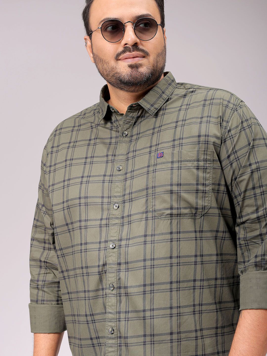 

Hardsoda by The Indian Garage Co Men Opaque Checked Casual Shirt, Green