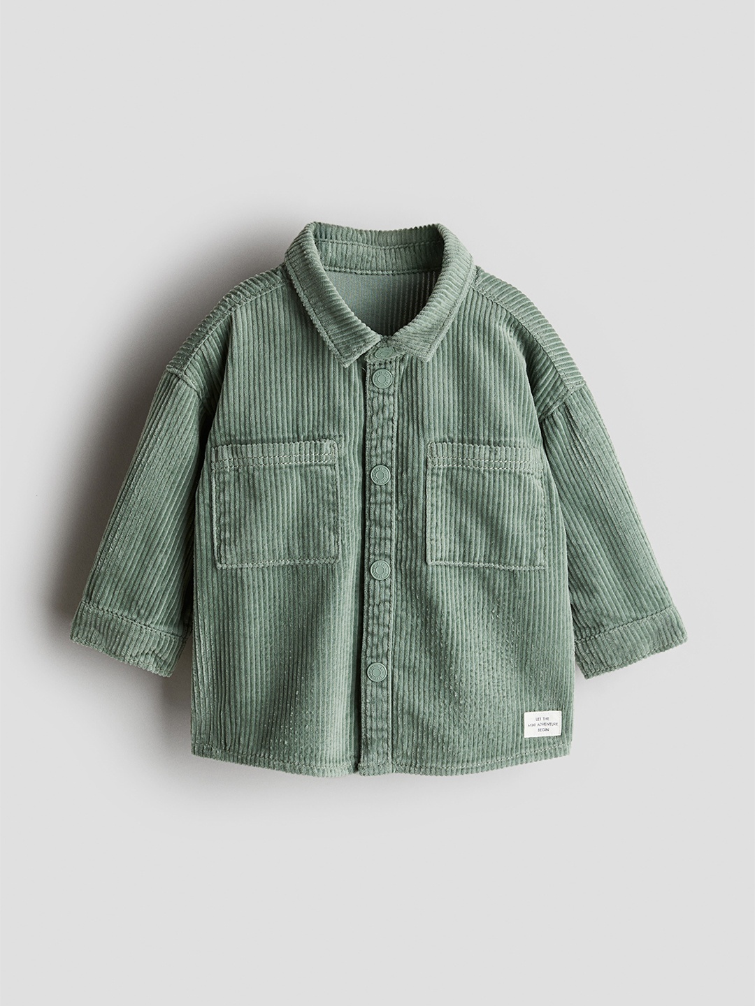 

H&M Infant Boys Cotton Corduroy Shirt, Green