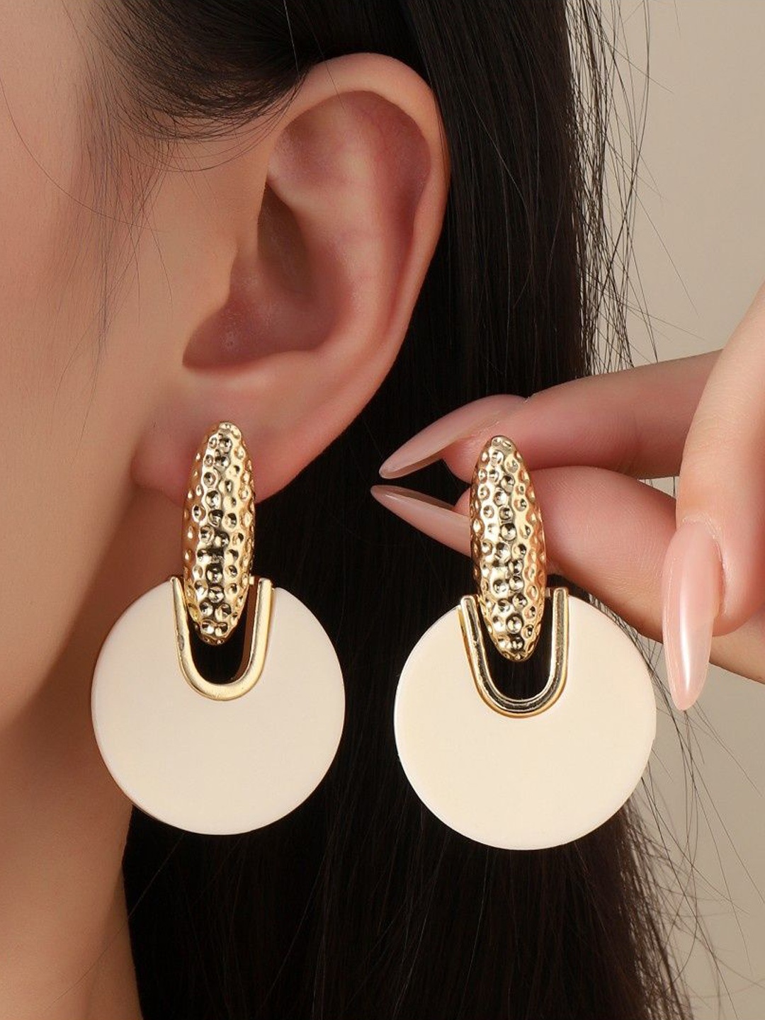 

SALTY Contemporary Drop Earrings, Gold