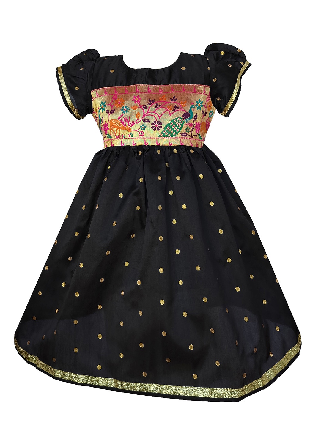 

BAESD Girls Embellished Fit & Flare Dress, Black