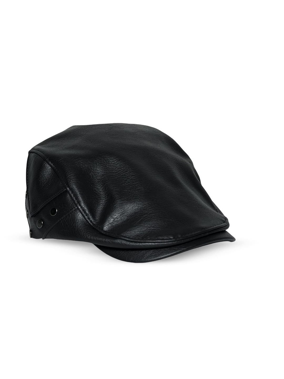 

CHOKORE Unisex Ascot Cap with Rivet Detailing, Black