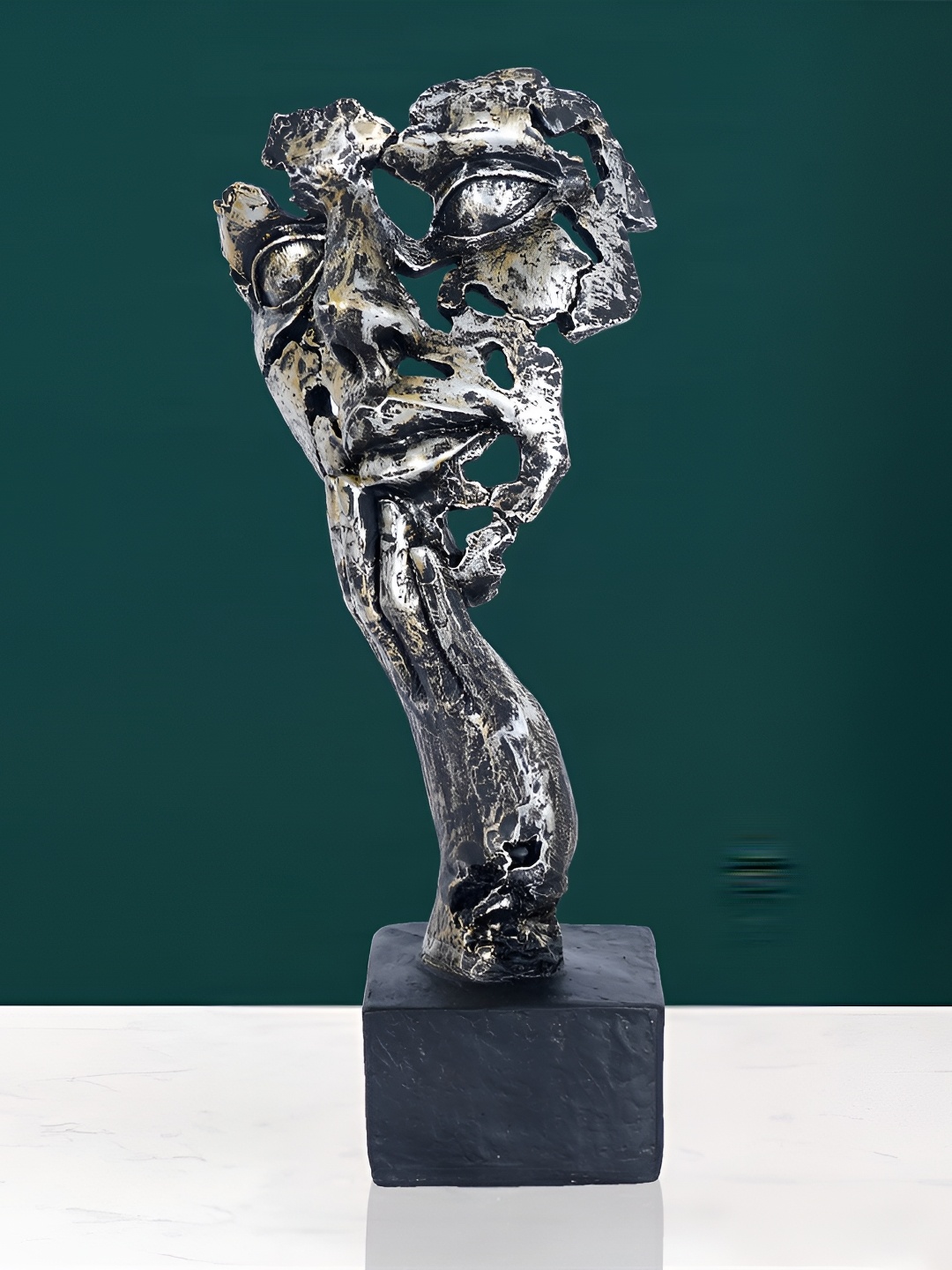 

Zart Black & Silver-Toned Figurine Showpiece