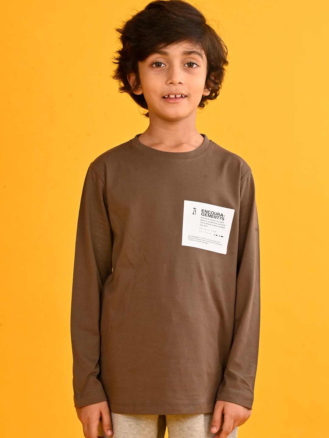 

Anthrilo Boys Pockets T-shirt, Brown