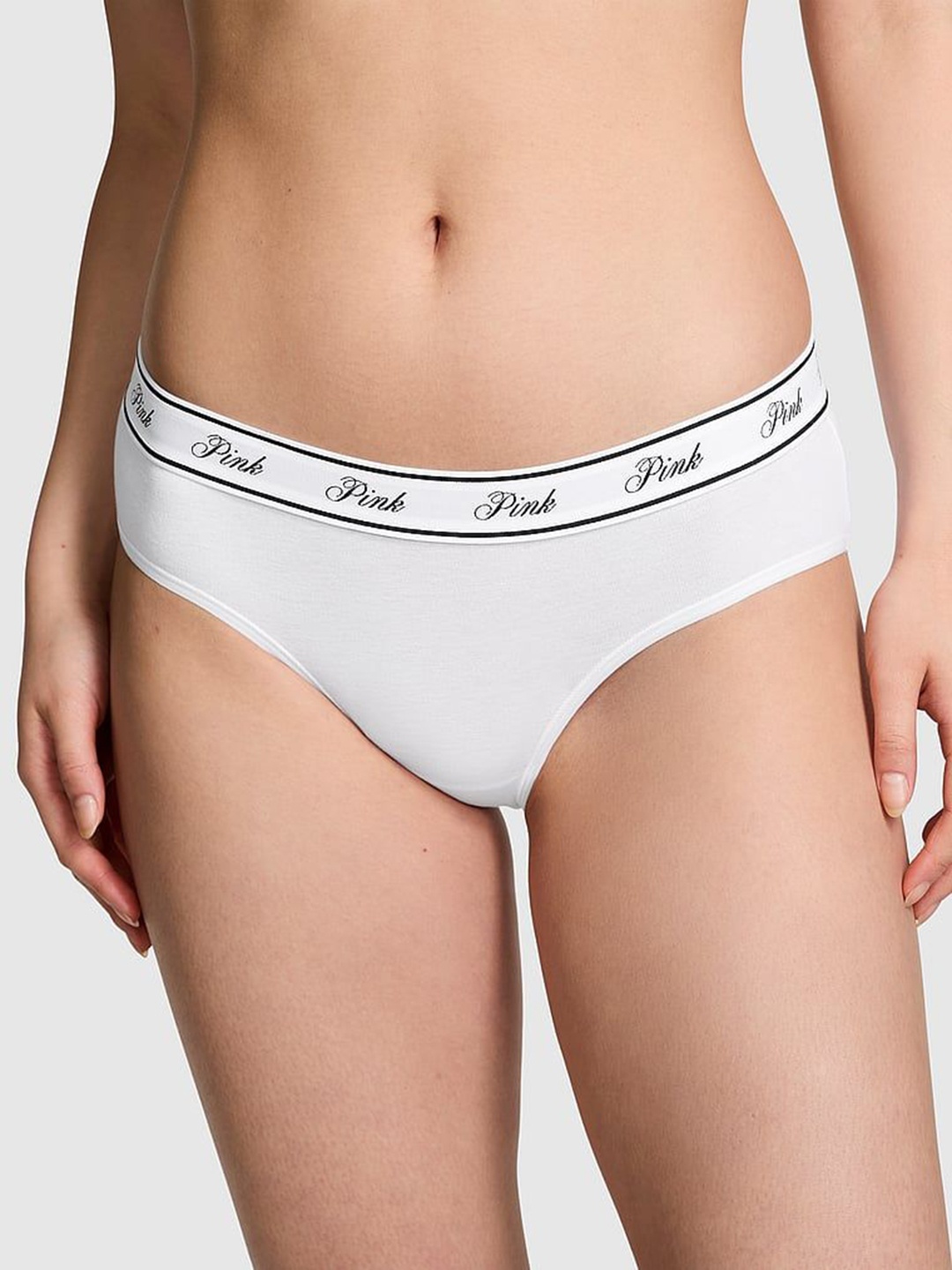 

Victoria's Secret Women Low-Rise Seamless Basic Briefs, White