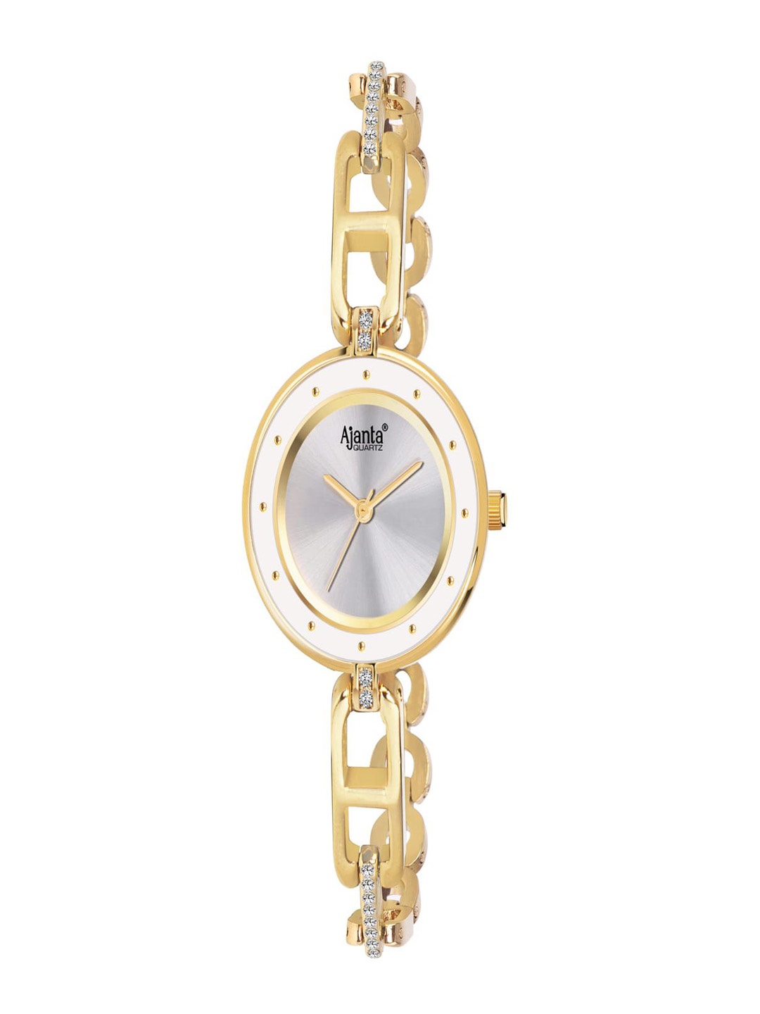

Ajanta Quartz Women Dial & Stainless Steel Straps Analogue Watch AWC120ESL-1, Gold
