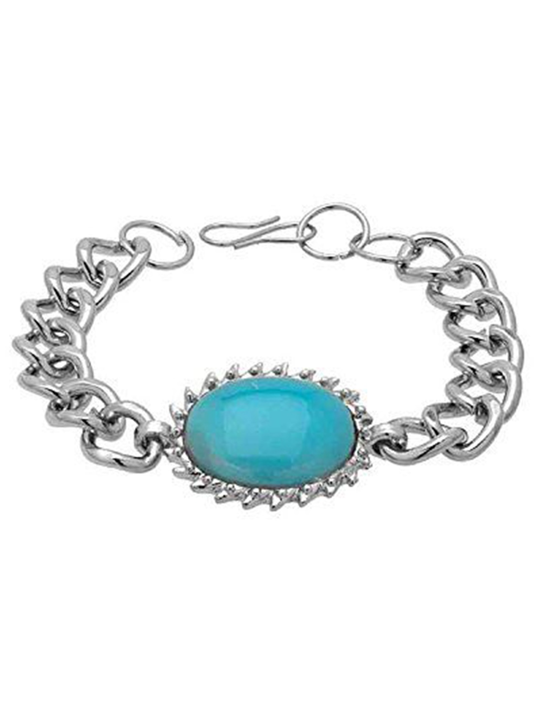 

MEMOIR Unisex Silver-Plated Firoza Studded Wraparound Bracelet