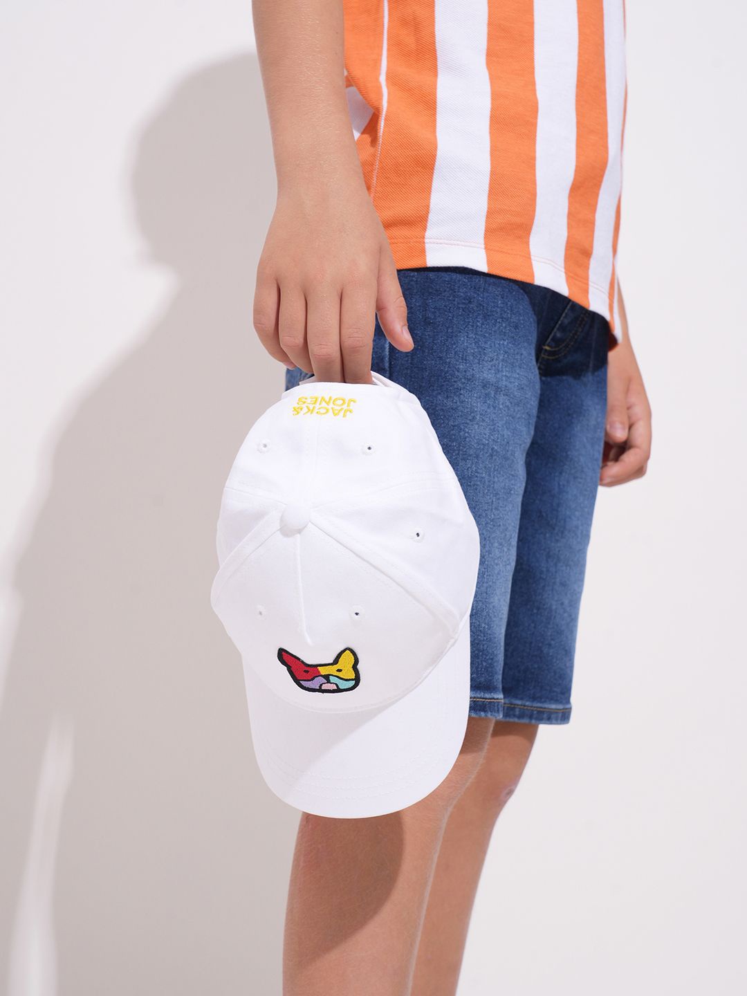 

Jack & Jones Junior Boys Self Design Baseball Cap, White