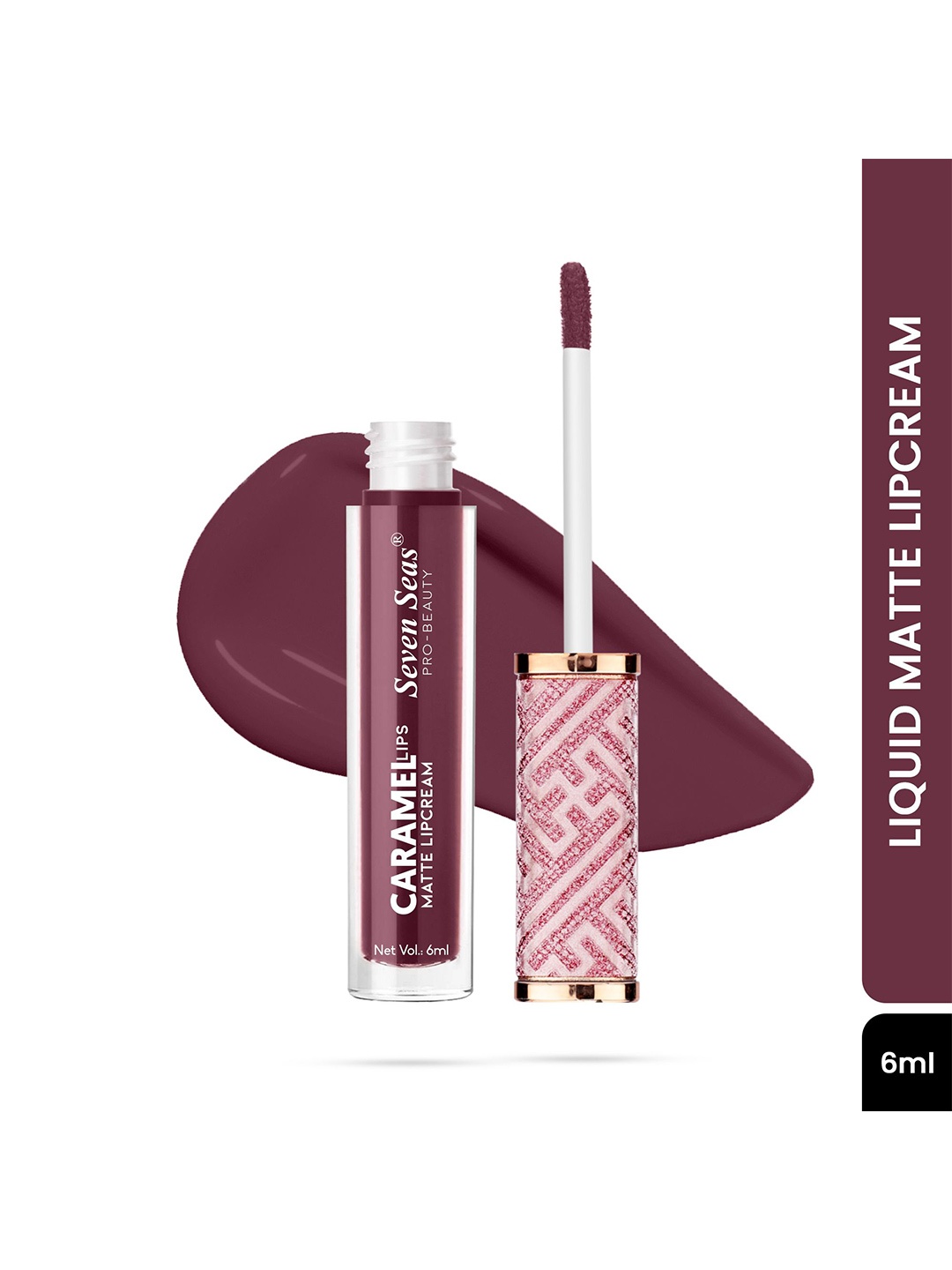 

Seven Seas Caramel Lips Liquid Matte Lip Cream 6ml - Raspberry Pink 512, Burgundy