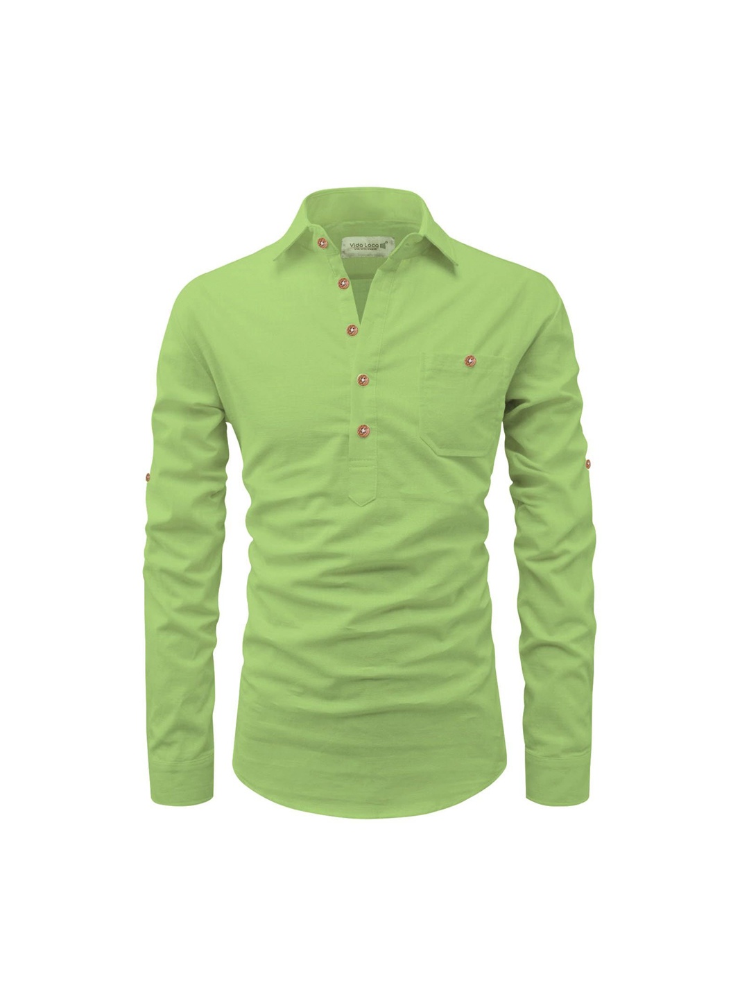 

univibe Men Kurta, Sea green