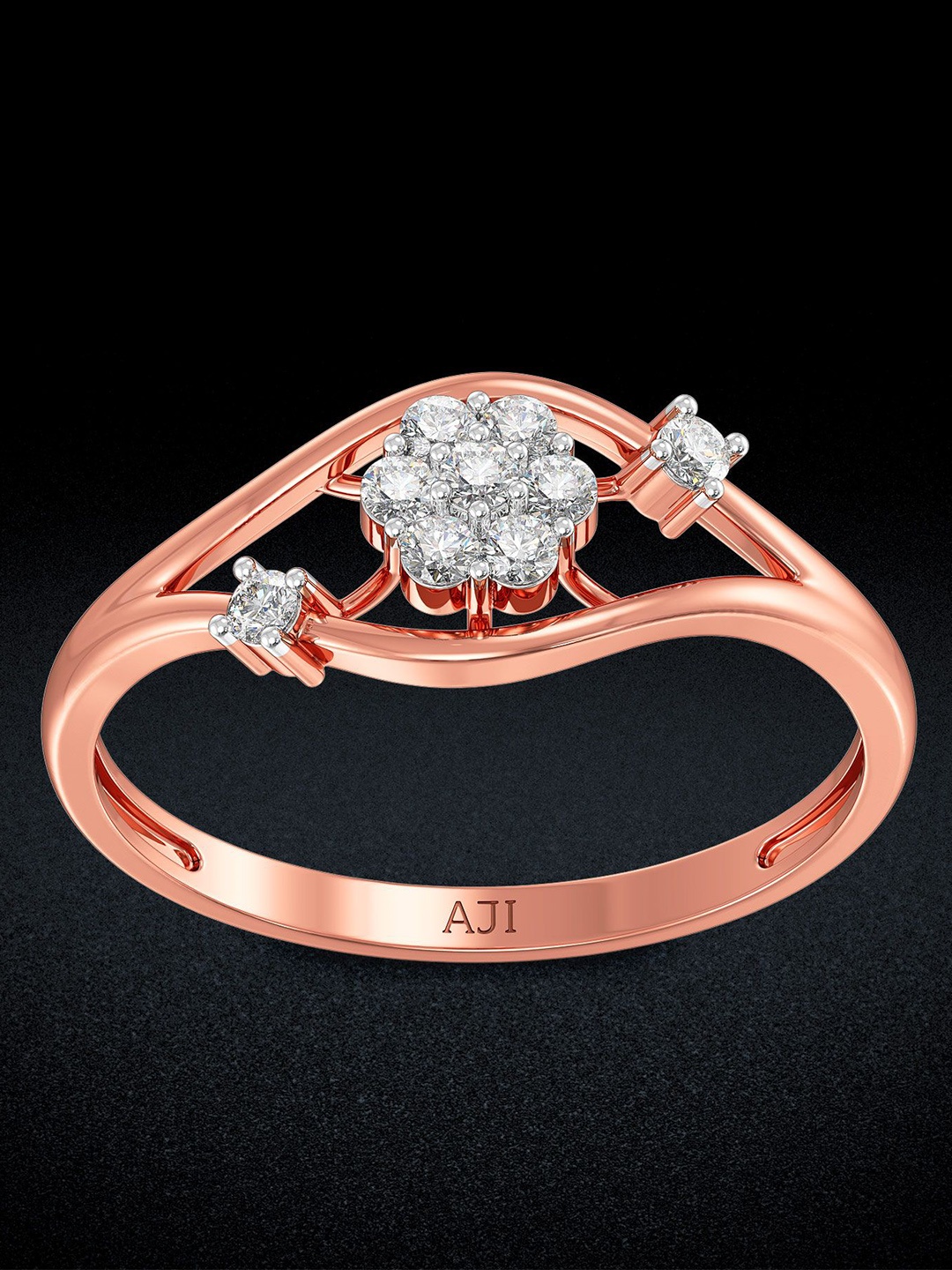 

Joyalukkas 18KT Diamond Ring, Rose gold