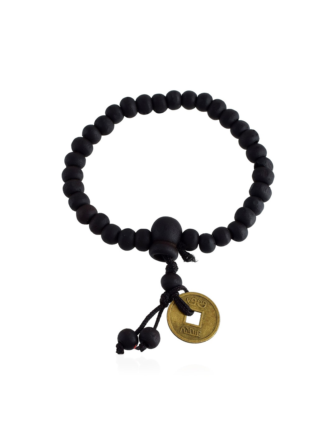 

MEMOIR Men Beaded Elasticated Bracelet, Black