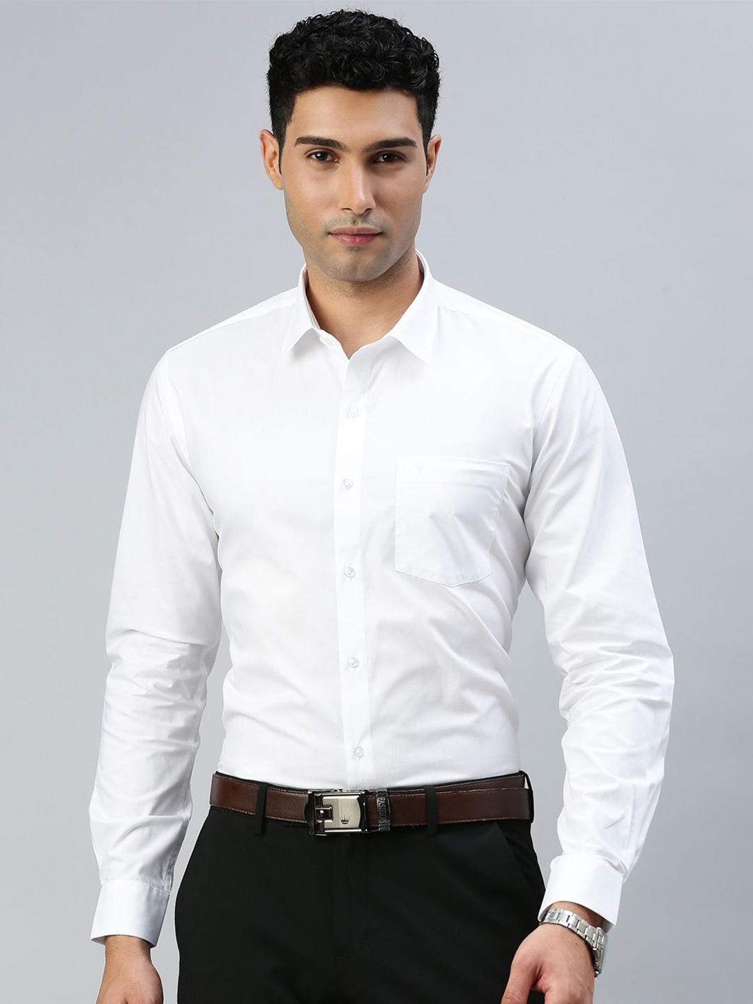 

Ramraj Men Classic Opaque Formal Shirt, White